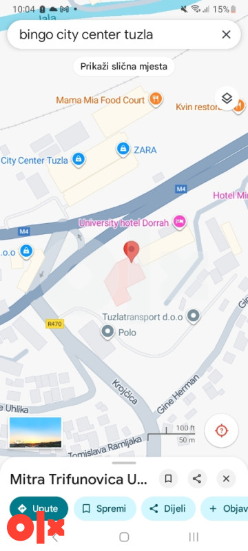 Parking stan tuzla  mjesto najam preko puta bingo city centra 2