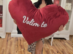 Veliko plisano srce 120cm VOLIM TE idealan poklon