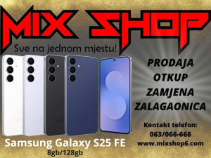 Samsung Galaxy S25 FE 5G 128GB *Garancija*Zamjena* 8GB s25FE 128
