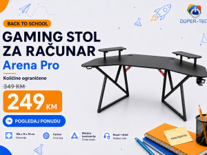 Gaming stol za računar Arena Pro 180x70cm DOPER B2S