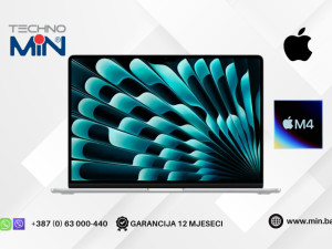 Apple MacBook Air 15.3" M4 16GB RAM, 256GB SSD, Silver, MW1G3LL/A