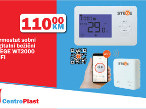 Termostat sobni digitalni bežični STEGE WT200 WiFi