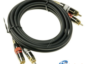 Audio kabl 2x Cinch (RCA) muški - 2x Cinch muški + masa 1,5m