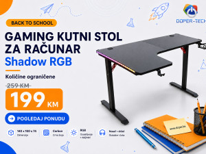 Gaming stol za računar kutni Shadow RGB DOPER B2S