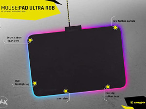 Gejmerska podloga za miš LED osvjetljenje - snakebyte PC MOUSE...