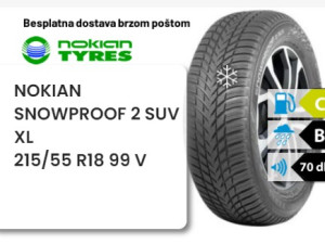 215/55 R 18 99V XL NOKIAN SNOWPROOF 2 SUV