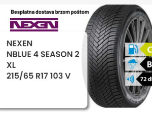 215/65 R 17 103V XL NEXEN N BLUE 4 SEASON 2