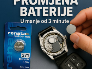 ZAMJENA BATERIJA NA SATU, KLJUČ OD AUTA; SAT, AUTO KLJUČEVI