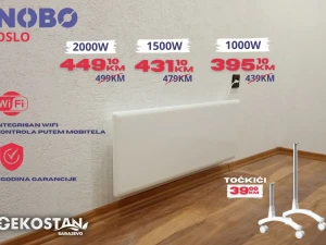 NORVEŠKI KONVEKTOR NOBO OSLO WiFi 2000W (AKCIJA -10%)