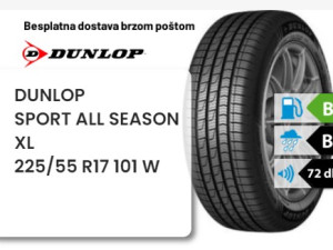 225/55 R 17 101W XL DUNLOP SPORT ALL SEASON