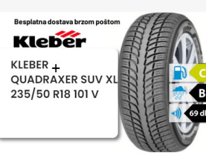 235/50 R 18 101V XL KLEBER QUADRAXER SUV