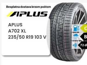 235/50 R 19 103V XL APLUS A702