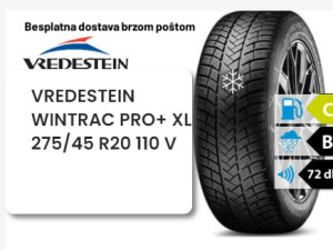 275/45 R 20 110V XL VREDESTEIN WINTRAC PRO+