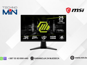 Gaming Monitor MSI MAG 255F E20, 24.5" FHD Rapid IPS 200Hz 0.5ms