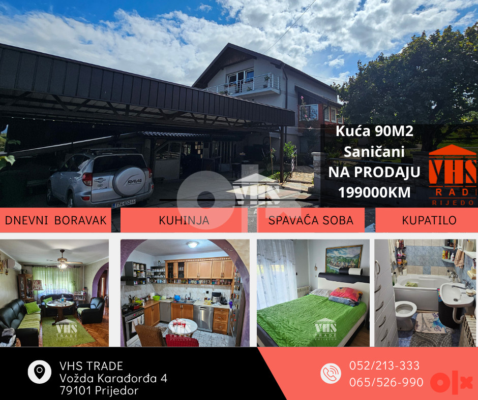 Kuća Prijedor 90m2
