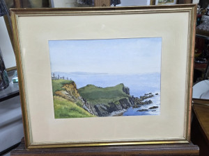 Akvarel D.N.F Davidson 44x54cm