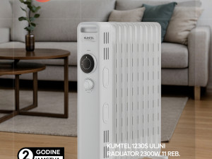 KUMTEL 1230S ULJNI RADIJATOR 2300W 11 REB. BIJELI