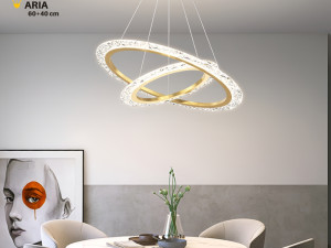 LUSTER SAFELUX ARIA - GOLD - 60+40 CM