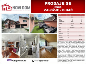 PRODAJE SE - Kuća - ZALOŽJE - BIHAĆ
