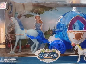 Konj, kocija konjic, djevojčice, igracke