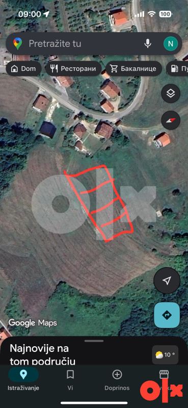 Zemljište zemlja plac Banja Luka 1509m2 lauš pavlovac motike