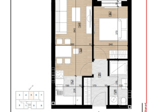 Stan Doboj 39.36m2 SPO Bulevar 4- lamela 2