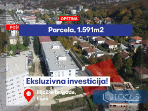 LOCUS: Parcela za gradnju zgrade u centru  nas. Ilijaš