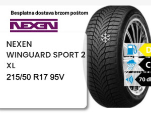 215/50 R17 95V XL NEXEN WINGUARD SPORT 2