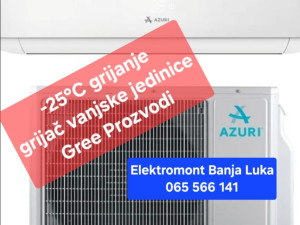 AKCIJA Gree klima INVERTER Azuri 18 ARIES-25 sa montažom 1699KM