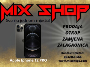 APPLE IPHONE 12 PRO 256GB Black/Crni *KAO NOV* icloud zaključan