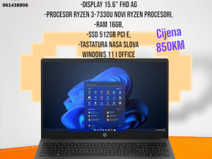 Laptop HP Ryzen 3-7330U, 16GB RAM, 512GB SSD