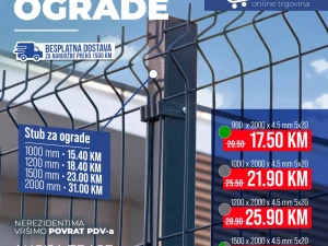 PANELNA OGRADA I STUBOVI   - DO ISTEKA ZALIHA