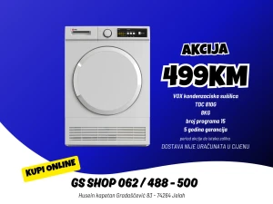 Mašina za sušenje veša sušilica VOX 8kg TDC 810G