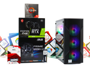Gaming PC Cougar MX110-07; R5 3600; RTX 3050; 1TB; 16GB DOPER