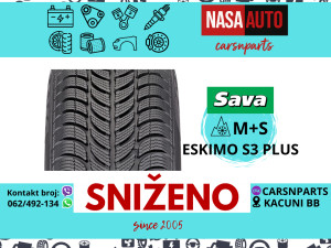 185/60R14 82T SAVA ESKIMO S3 PLUS M+S 185 60 14 MS