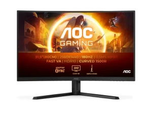 AOC Gaming Monitor CQ32G4VE 31.5" WQHD VA 180Hz 0.5ms
