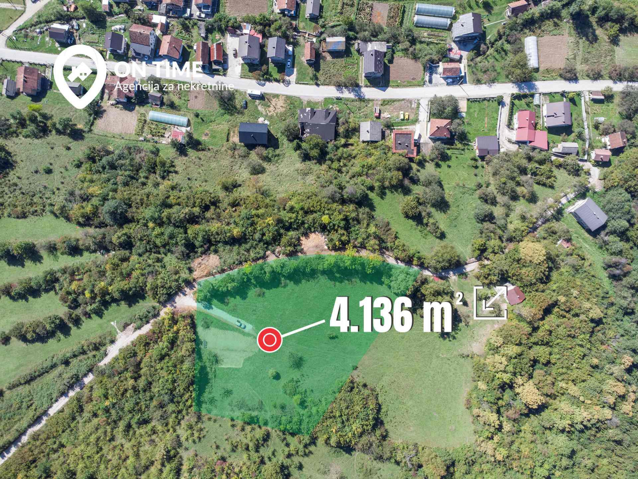 ON TIME prodaje: Zemljište Hadžići 4136m2 3