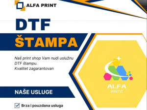 DTF Usluzno stampanje - printanje rolna 30cm