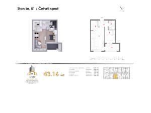 Stanovi od 41.70m2 do 43m2 u izgradnji u ulici Ranka Šipke photo 5