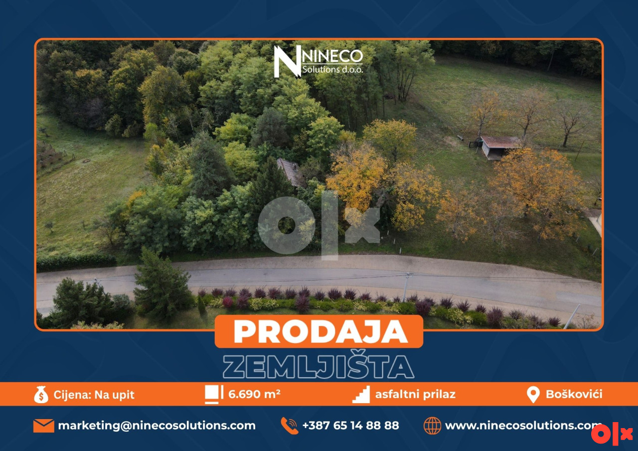ZEMLJIŠTE I VIKENDICA - BOŠKOVIĆI - 6.690 m2