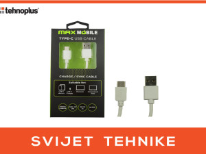 Data kabl Maxmobile USB 2.0 Type-C 2m bijeli