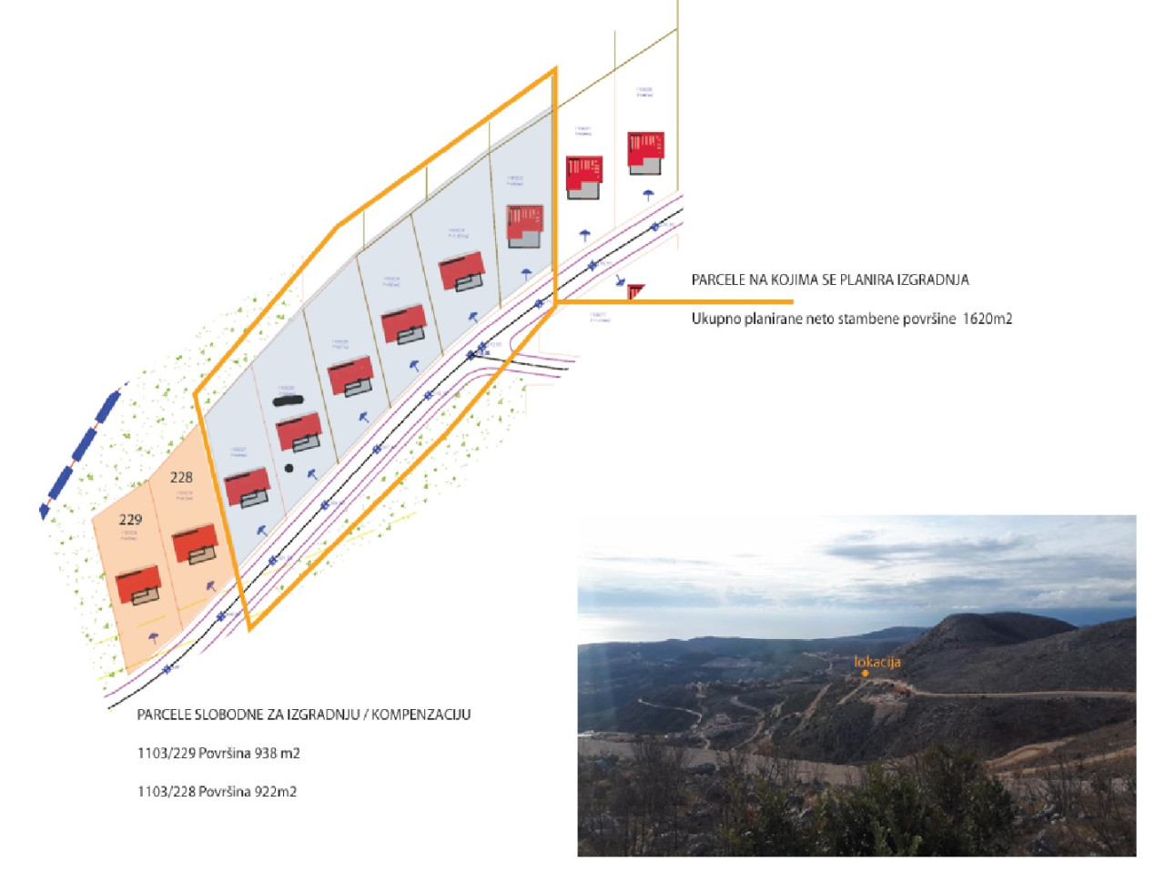 Plac sa pogledom na MORE - IVANICA - 892 m2 9