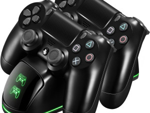 Dock stanica za punjenje dva PS4 SLIM PRO džojstika, punjač
