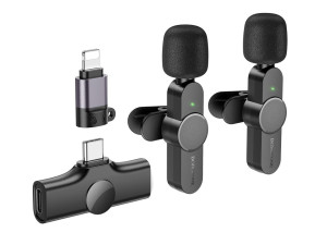 Dva mikrofona wireless iPhone/lightning Type-C