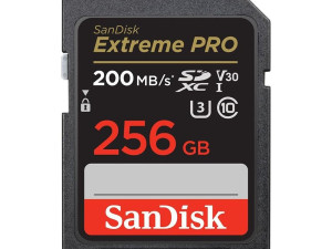SanDisk SDXC 256GB Extreme Pro 200MB/s V30 UHS-I