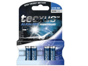 Baterija alkalna AAA 1.5V TECXUS SET Long Life 4/1 043821