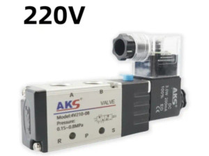 NOVO! Industrijski Pneumatski Solenoidni Ventil 5 2 - 220V 24v 12