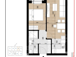 Stan Doboj 39.36m2 SPO Bulevar 4 lamela 2