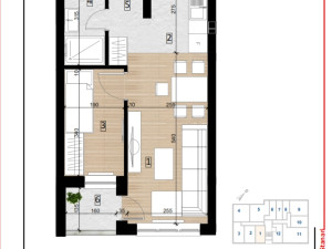 Stan Doboj 33.85m2 SPO Bulevar 4 lamela 3