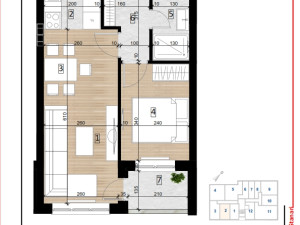 Stan Doboj 37.90m2 SPO Bulevar 4 lamela 3